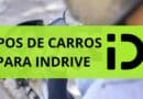 Quais os tipos de carros para inDrive?